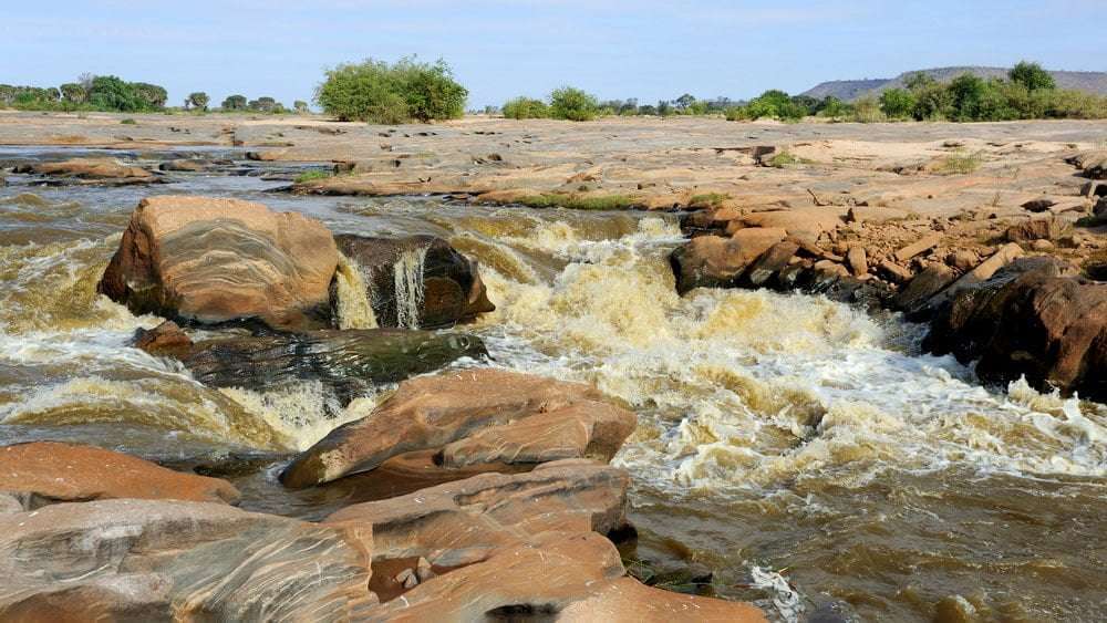 Lugard Falls Tsavo East Natinoal Park Kenya