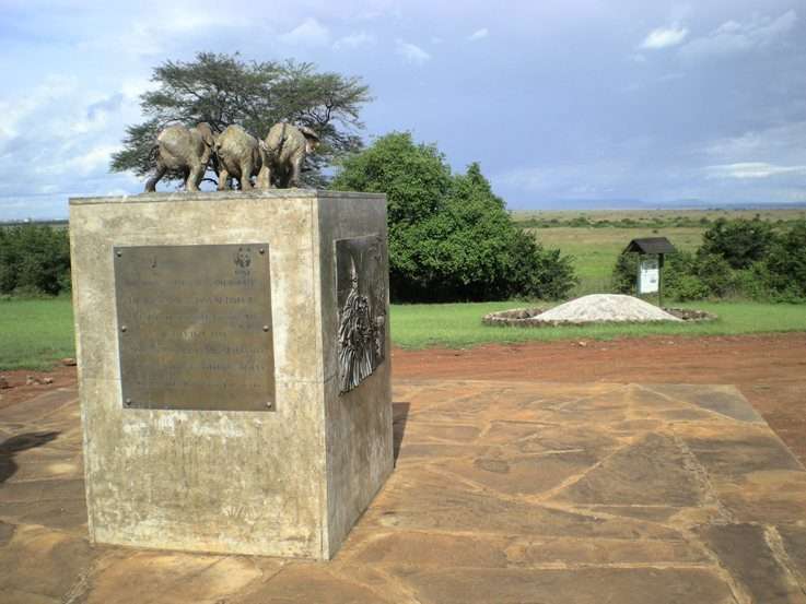 Ivory burning site and monument Nairobi National Park