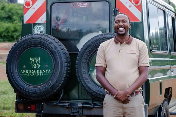 James Mwangi safari guide at Africa Kenya Safaris