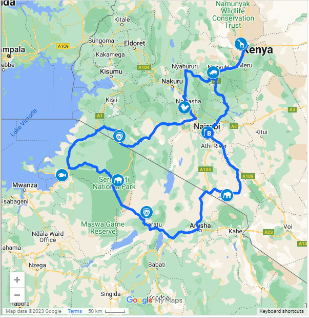 14 Days 9 Parks Combined Kenya Tanzania Total Safari Africa Kenya Safaris