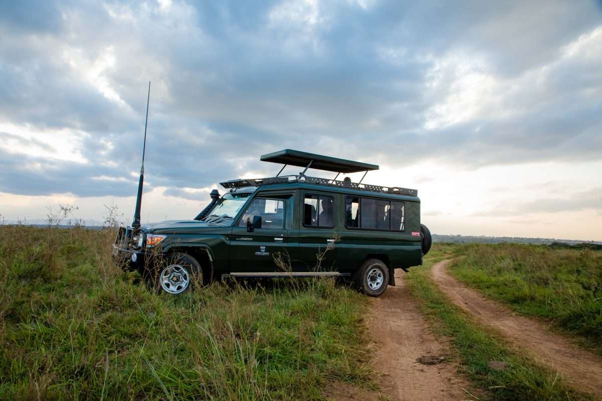 4x4 safari jeep at Nairobi National Park in Kenya Kenya safari tour packages by Africa Kenya Safaris scaled